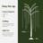 6Ft Lighted White Willow Artificial Tree Decoration