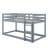 Twin Size Stackable Floor Bunk Bed With Convenient Ladder-1251838099