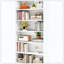 Bibliothèque de rangement blanche à 7 niveaux-350456597