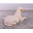 Tan Laying Labrador Life Size Statue