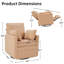 Fauteuil inclinable manuel pivotant de 34,3 po-1485005376
