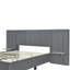 Grand lit plateforme tapissier-509873171