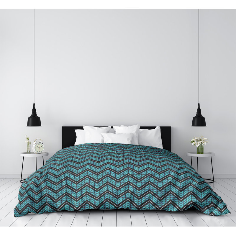 Housse de couette simple Rhonda Cheval, Housse de couette simple TG, Sarcelle moyen, Microfibre