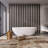 66.9 Inch Freestanding Solid Surface Soaking Bathtub