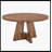 Round Dining Table For 4, 47" Wooden Kitchen Table Farmhouse Dinner Table-72112599