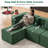 Cloud Modular Sectional Couch, L-Shaped Sectional with Boneless Design, Modern Minimalist Upholstered Couches Deep Seat Sleeper Sofa with Ottoman & Pillows-523030438