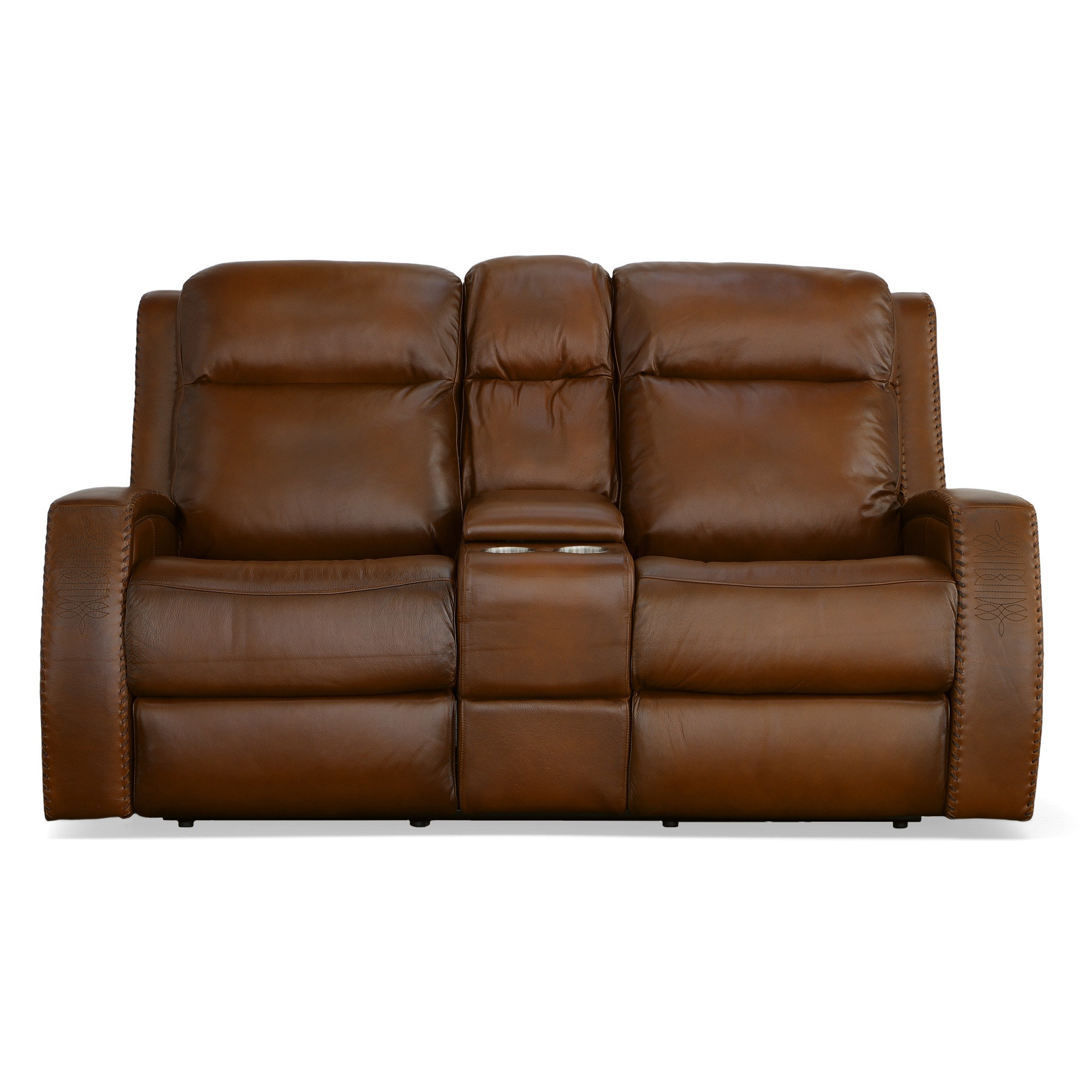 Flexsteel Mustang 73" Leather Loveseat & Reviews Wayfair