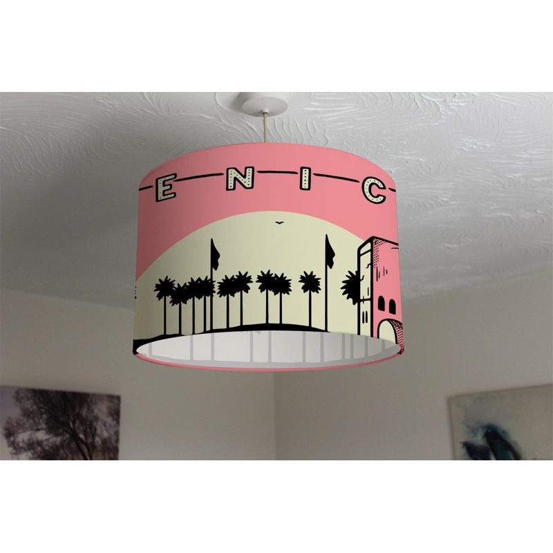 Cotton Drum Lamp Shade ( Uno ), 25cm H x 40cm W x 40cm D