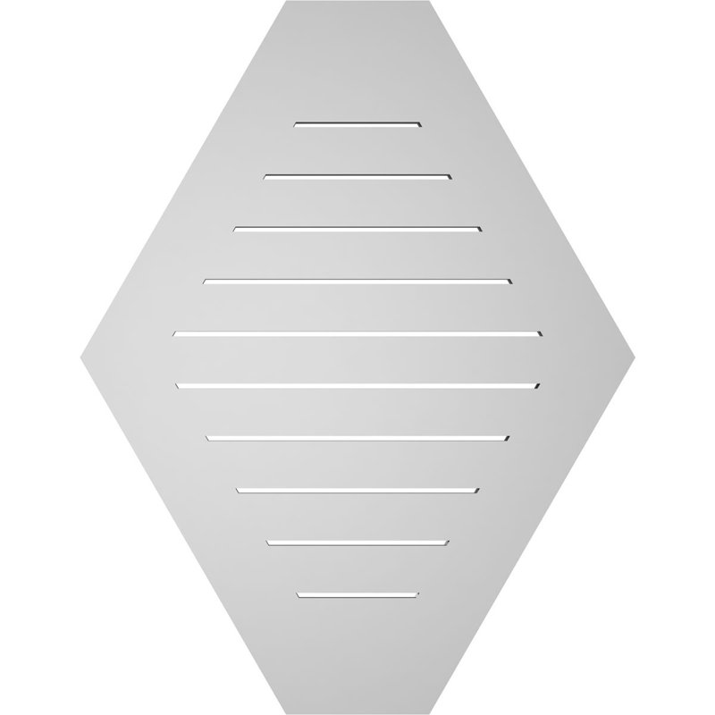 Évent horizontal fonctionnel à pignon en uréthane à surface horizontale Signature, H 36 po x l 28 po x P 1 po