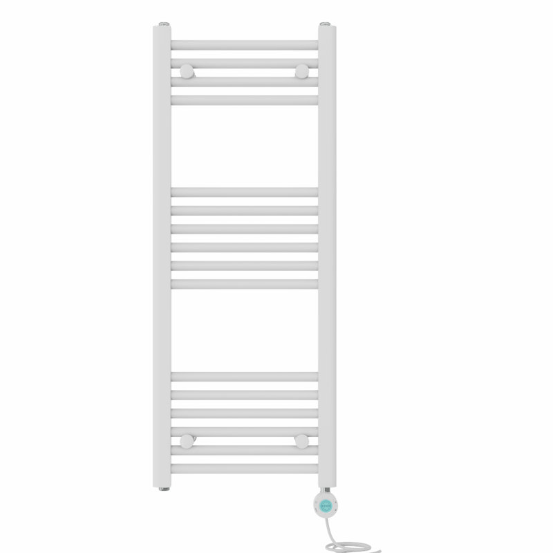 Graciela Straight Towel Rail Heated Towel Rails, 100cm H x 40cm W x 3cm D, White