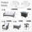 Outdoor 7 Piece Patio Furniture With Fire Pit Table,wicker Conversation Set With Swive Chairs, Comfy Deep Sofa With Ottoman For Outside Porch Balcony Backyard Pool-1139385238-1139385261