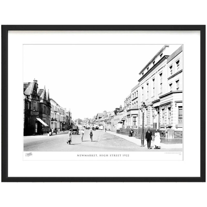 Newmarket, High Street 1922 by Francis Frith - Single Picture Frame Print, 28cm H x 36cm W x 2.3cm D
