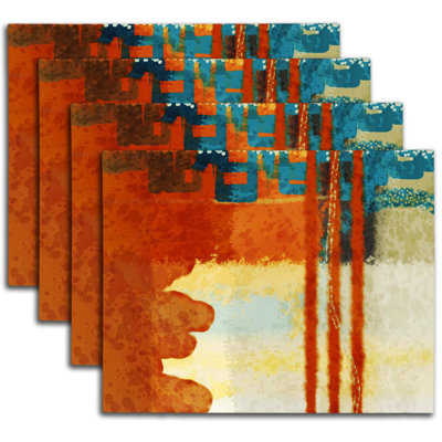 Napperon abstrait en polyester