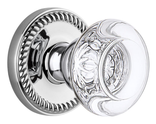 Figurine Grandeur Newport Rosette, Chrome brillant