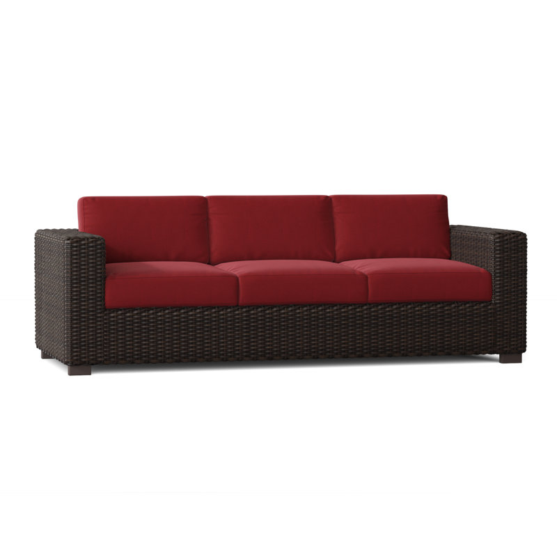 Canapé de patio avec coussins de 93 po de large Montecito, Denver Scarlett Sunbrella®