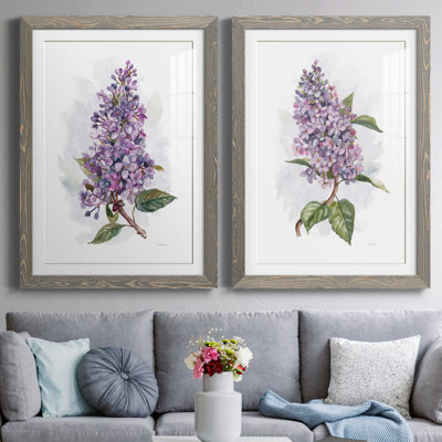 Awash in Lilac I - Ensemble de 2 reproductions d'art