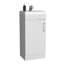 Meuble-lavabo de salle de bain avec lavabo, armoire à une porte, blanc