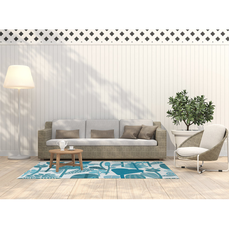 Chenille Floral Indoor Rug, Rectangle 3' x 5'