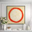 Zen Circle In Red Giclee On Canvas
