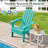 DiBernardo Foldable Outdoor Adirondack Chair-1609960531