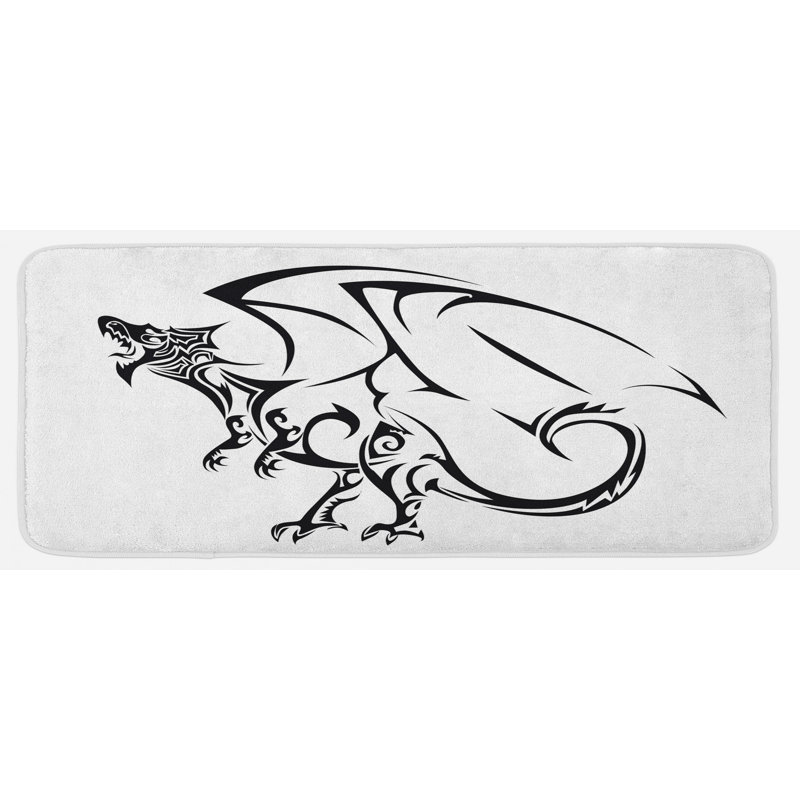 Eclectic Synthetic Kitchen Mat