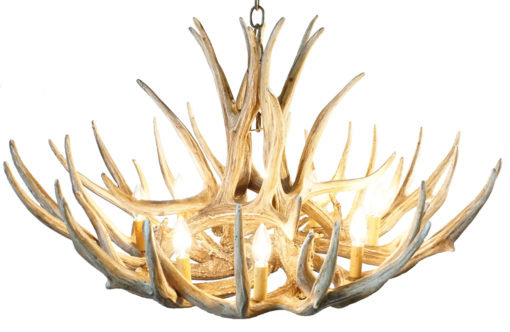 Agnes 8 - Light Dimmable Geometric Chandelier, 22" H x 37" W x 37" D