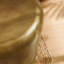 Ingot 16 Inch Brass Finish Round Side Table in Brass