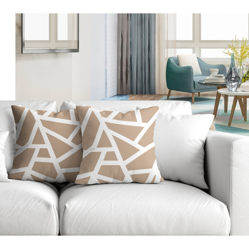 Coussin Clarion, Beige, L 15 po x H 15 po