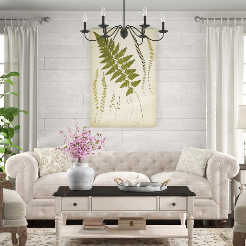 «Fern Portfolio II», peinture sur toile, H 48 po x l 32 po