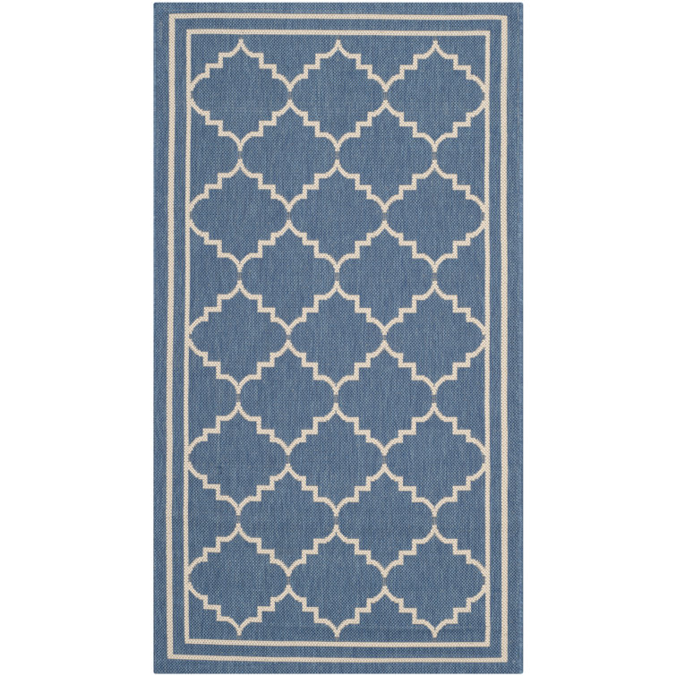 Anais Hooked Blue/Beige Indoor/Outdoor Rug