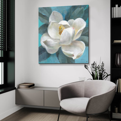  «Southern Bloom» par Danhui Nai, art mural en verre acrylique, 36 po x 36 po