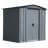 Classic Steel Storage Shed, 6X5, Charcoal-67124393