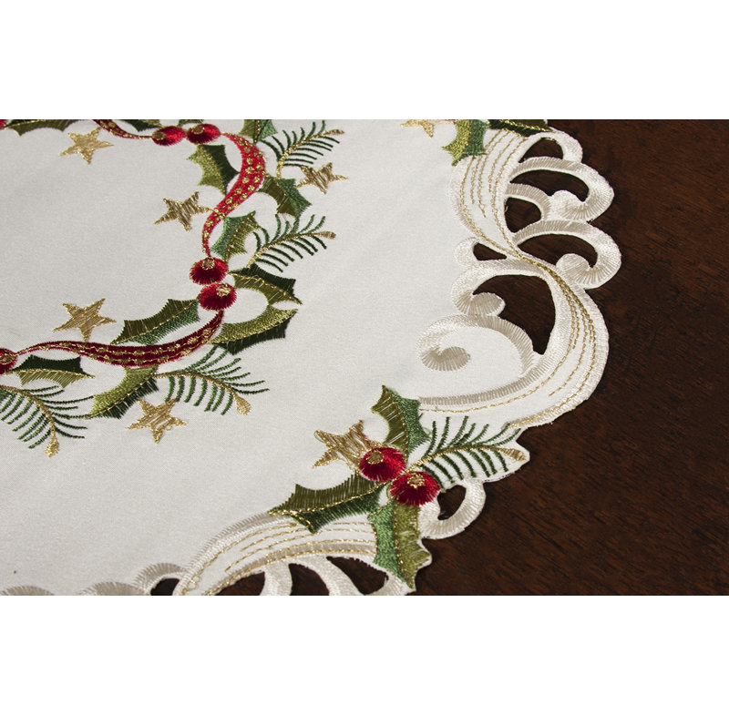 Nappe de noël rond de noël à couronne de noël 15 po ribbon Wangaratta