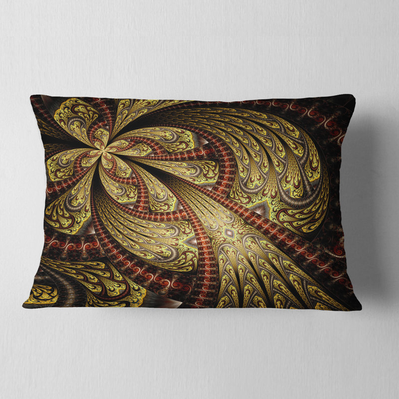 Coussin lombaire en fleur symétrique floral