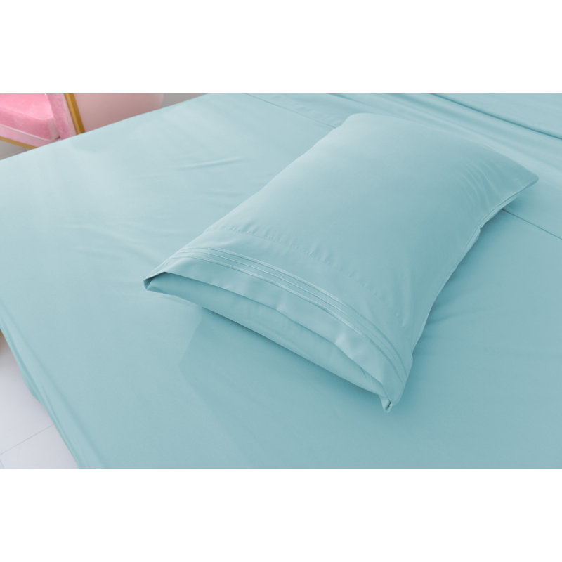 1800 Rayon from Bamboo Sheet Set, Queen, Aqua
