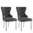 Velvet Upholstered Dining Chairs with Stainless Steel Legs-806054339