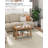 31.5 Inch Coffee Table with 2-Tier Storage, Modern Industrial Rectangular Living Room Table, Compact MDF & Particle Board Build, Durable & Easy Assembly, Ideal for Apartments & Offices