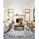 Rectangle Shivank Area Rug with Non-Slip Backing