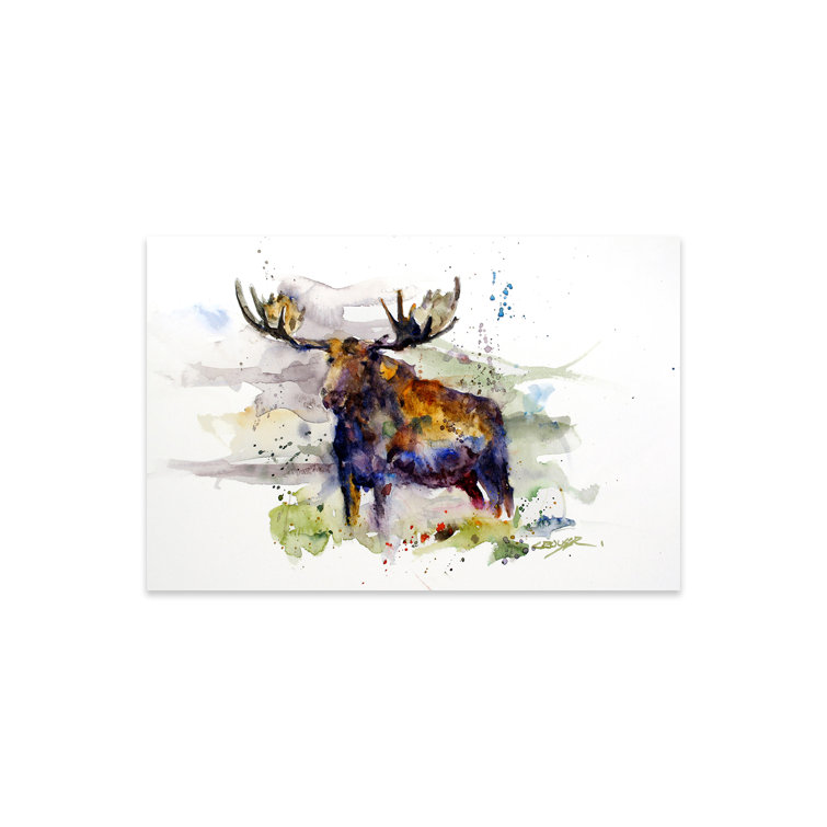 elk acrylic painting