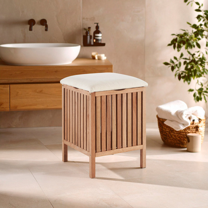 Edward Solid Wood Accent Stool