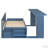 Versatile Daybed with Removable Desk, Storage Drawers, and Hydraulic Side Table for Modern Living-548853775-548853766