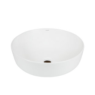 Lavabo de salle de bain circulaire en céramique pour bateau