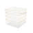 Martha Stewart Kerry Plastic Stackable Office Desk Drawer Organizers with Metallic Trim, 6" x 6"