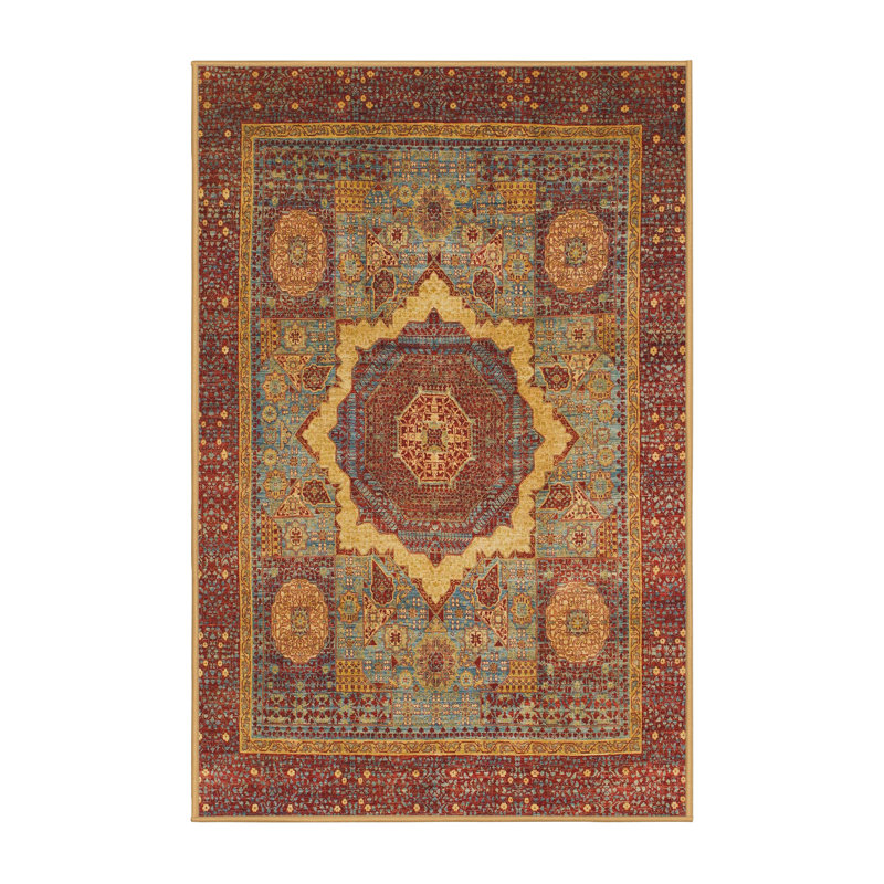 Abstract Indoor Rug, Rectangle 4' x 6'