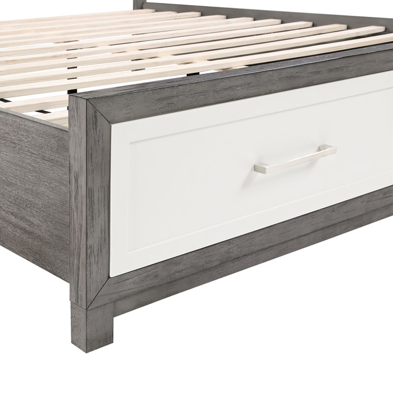 Modern Grey And Queen Platform Bed With Storage Unit Storage, Bedroom Must-have