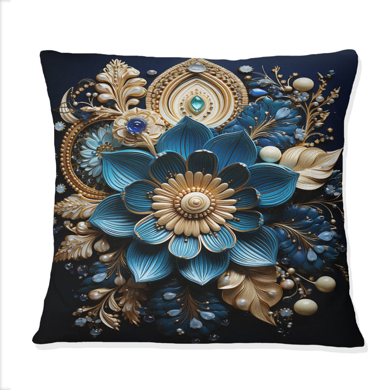 Coussin décoratif imprimé de l'hindouisme «Hinduism Art Sacred Om»