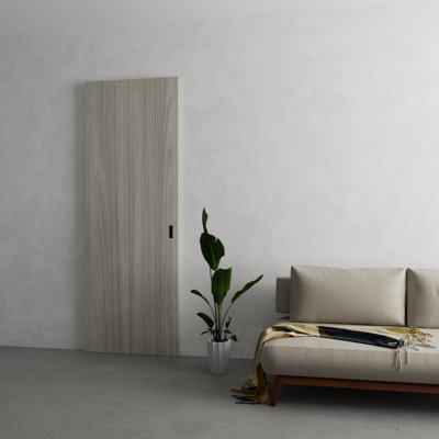 Hidden Barn - ESSENTIAL 8001 - Wood Veneer Doors - Magic Concealed Sliding Set 