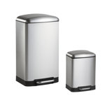 Ashley Steel Step On Kitchen Trash Can - 8 Gallons