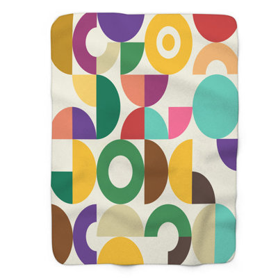 Motif Groovy - 1 pièce Sherpa Premium