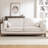84.6" Retro Upholstered Sofa-1013090614